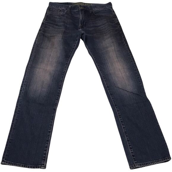 American Eagle Jeans Slim Straight Dark Wash Denim Pants Men's 29x32 Casual AEO - Picture 1 of 11